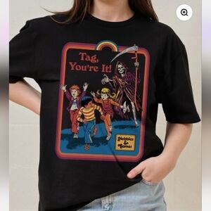 Steven Rhodes Grim Reaper tee SS Tag You're It! SZ Large